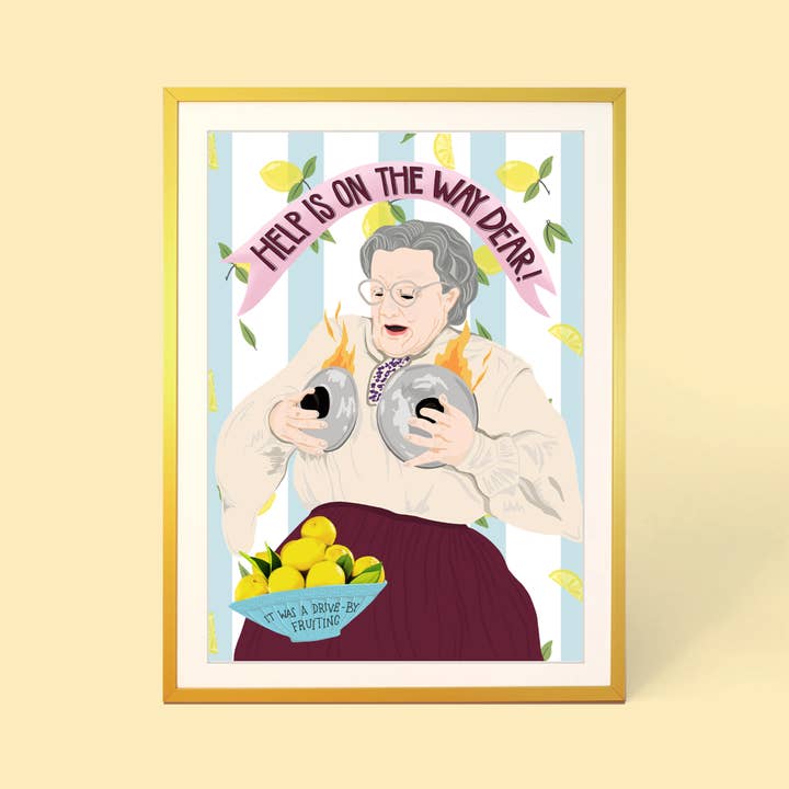 ESTAMPADO MRS DOUBTFIRE para venta al por mayor de Cor Blimey