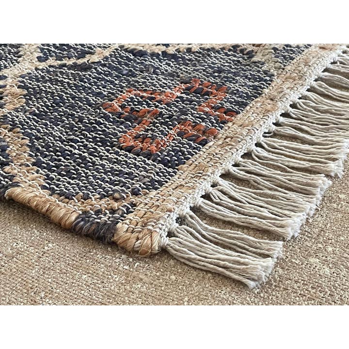2x3 Ft - Jute\Wool Handwoven Kilim Door Mat,Entryway,Rug. for wholesale by Rugs Boutique