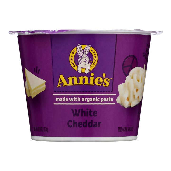 Annie's White Cheddar Mac & Cheese Cups, 12-Pack, 2.01 Oz for wholesale by Everyday Supply Co