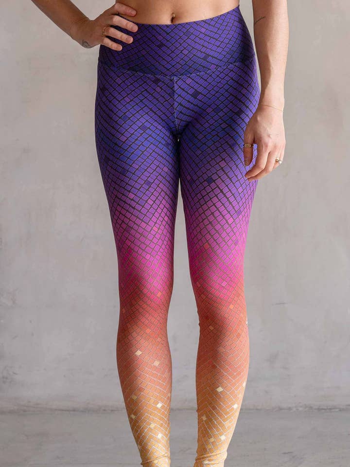Rainbow Mosaic - Buttery Soft Athleisure Leggings for wholesale by Eagle Rock Werkshop®
