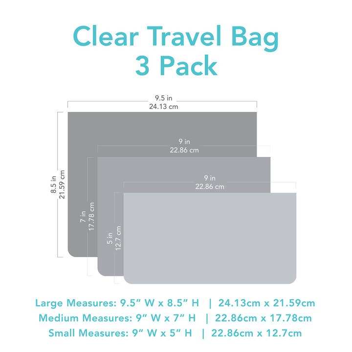 Bumkins - Wholesale Travel Set - Clear Travel Bag 3 Pack: Disney Princess Ariel18