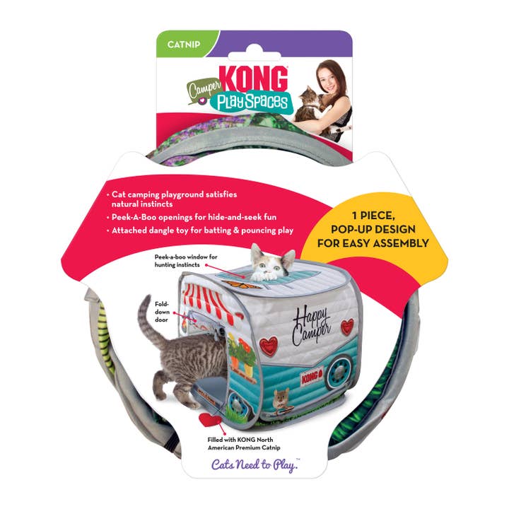 Pet Palette Distribution - Wholesale Pet Toy - Cat - KONG® Play Spaces Camper Cat Toy