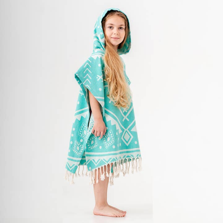 Kikoya - Wholesale Poncho Towel - Kids & Baby - Kid Hooded Poncho Surf Changing Swimming Beach Towel Shower