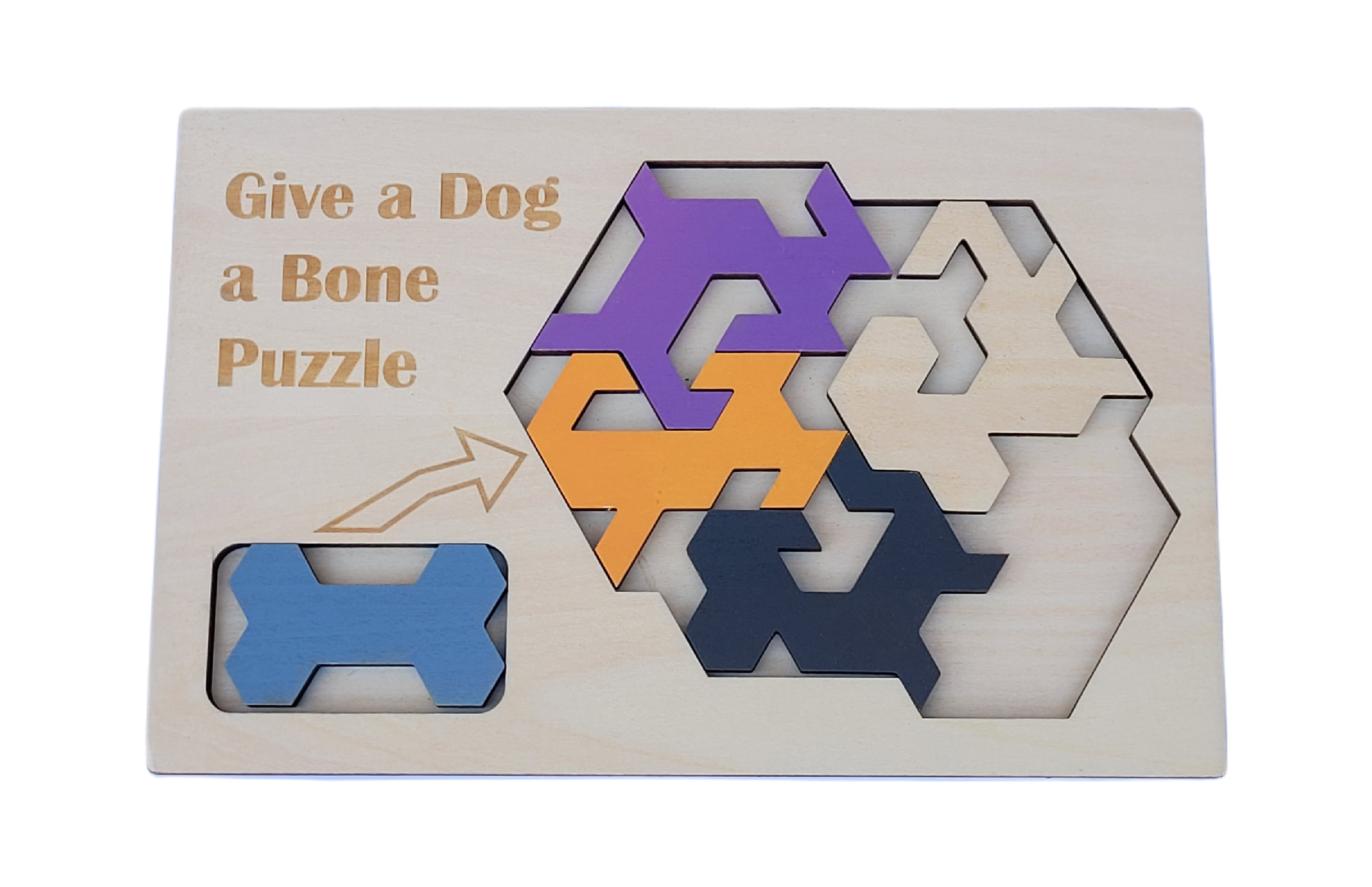 Palmetto Puzzle Works - Wholesale Puzzle - Adult - Give a Dog a Bone Wooden Brainteaser Puzzle1