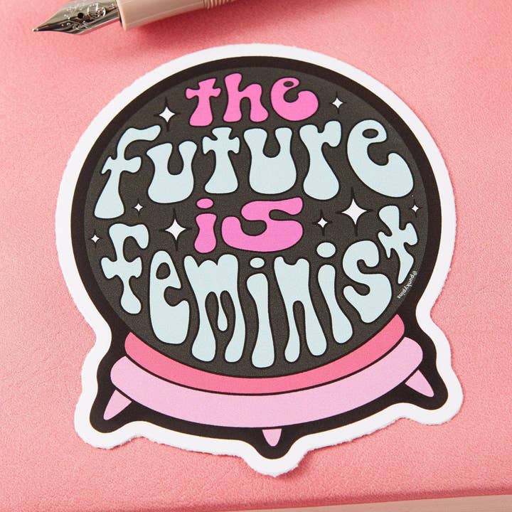 Adesivo em vinil O futuro é feminista por atacado de Punky Pins