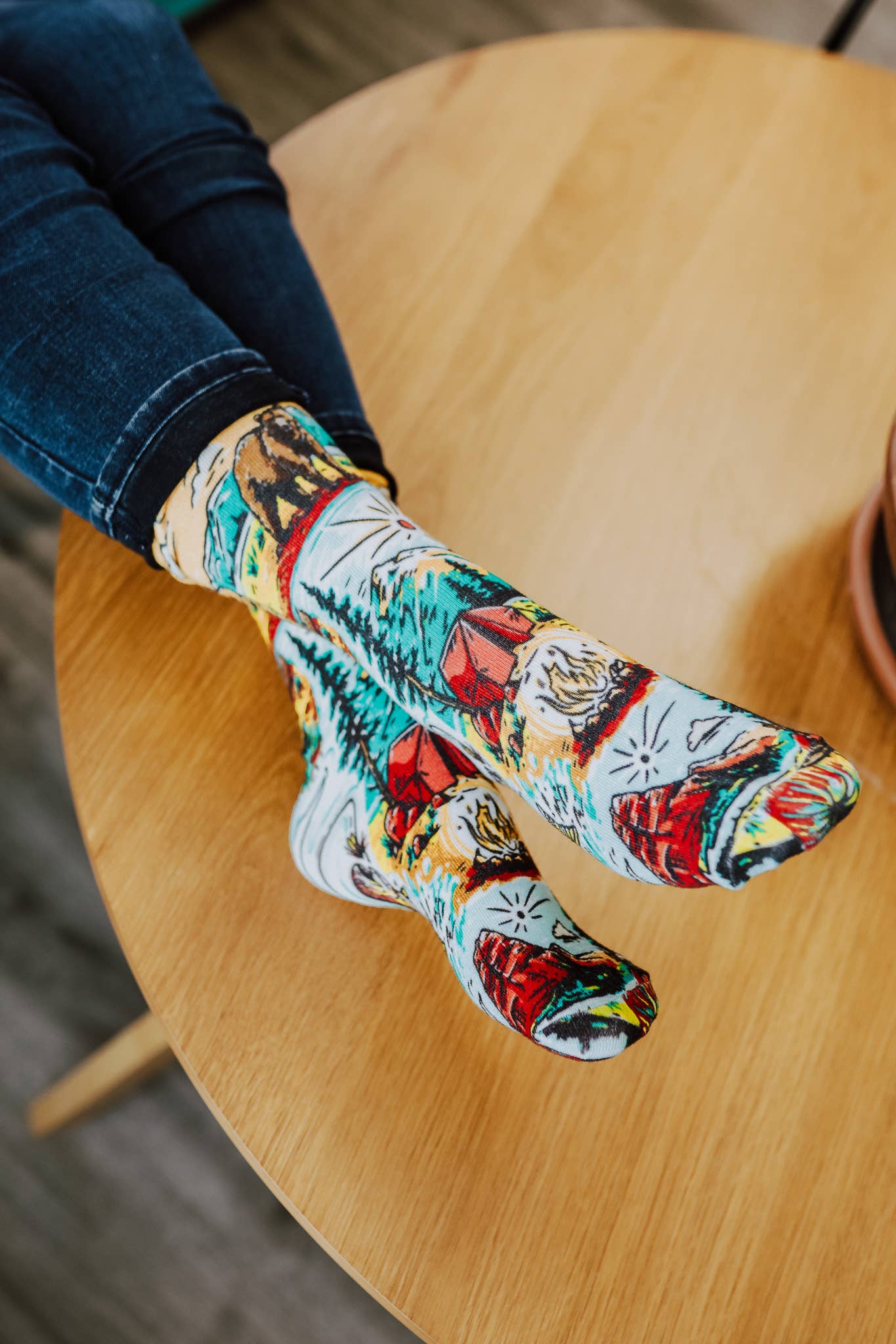 The Montana Scene - Vente Chaussettes – unisexe - Chaussettes unisexes National Forest0