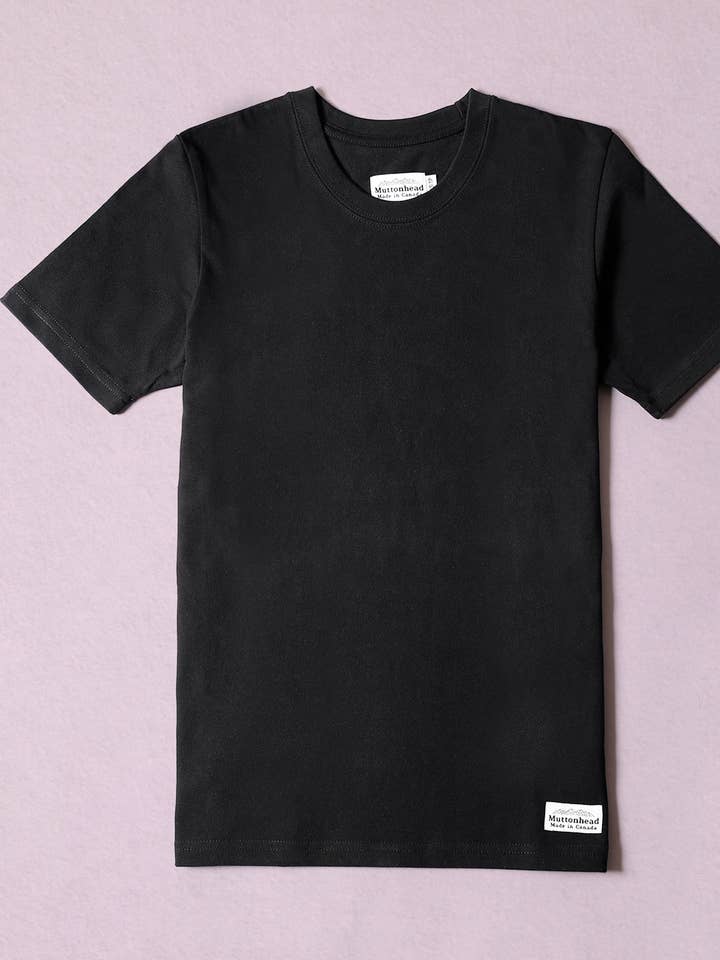 Heavy Weight Tee - Black for wholesale by Muttonhead