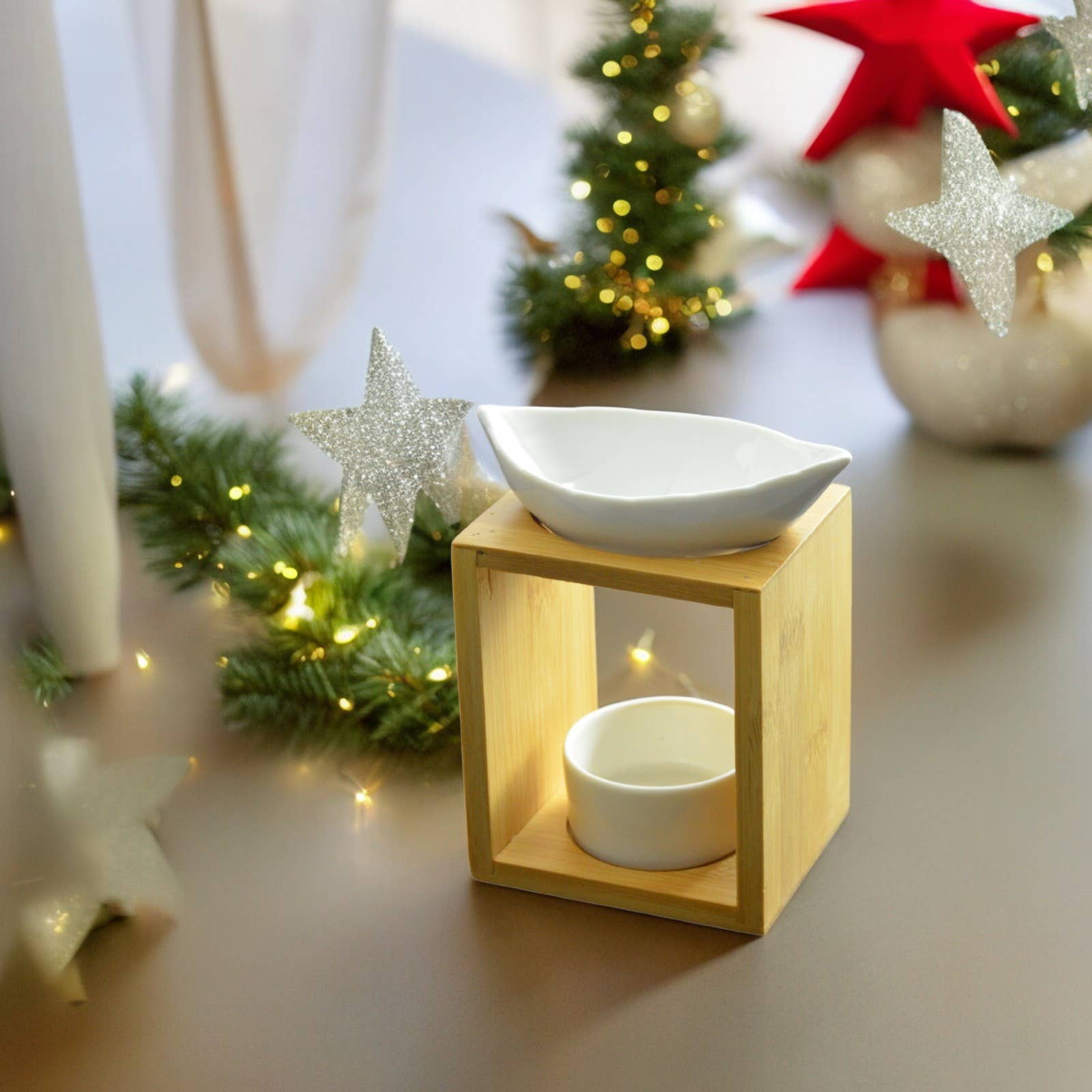 Zen'Arôme - Wholesale Oil Warmer - Bamboo Foliage Ceramic Wax and Melter Warmer4