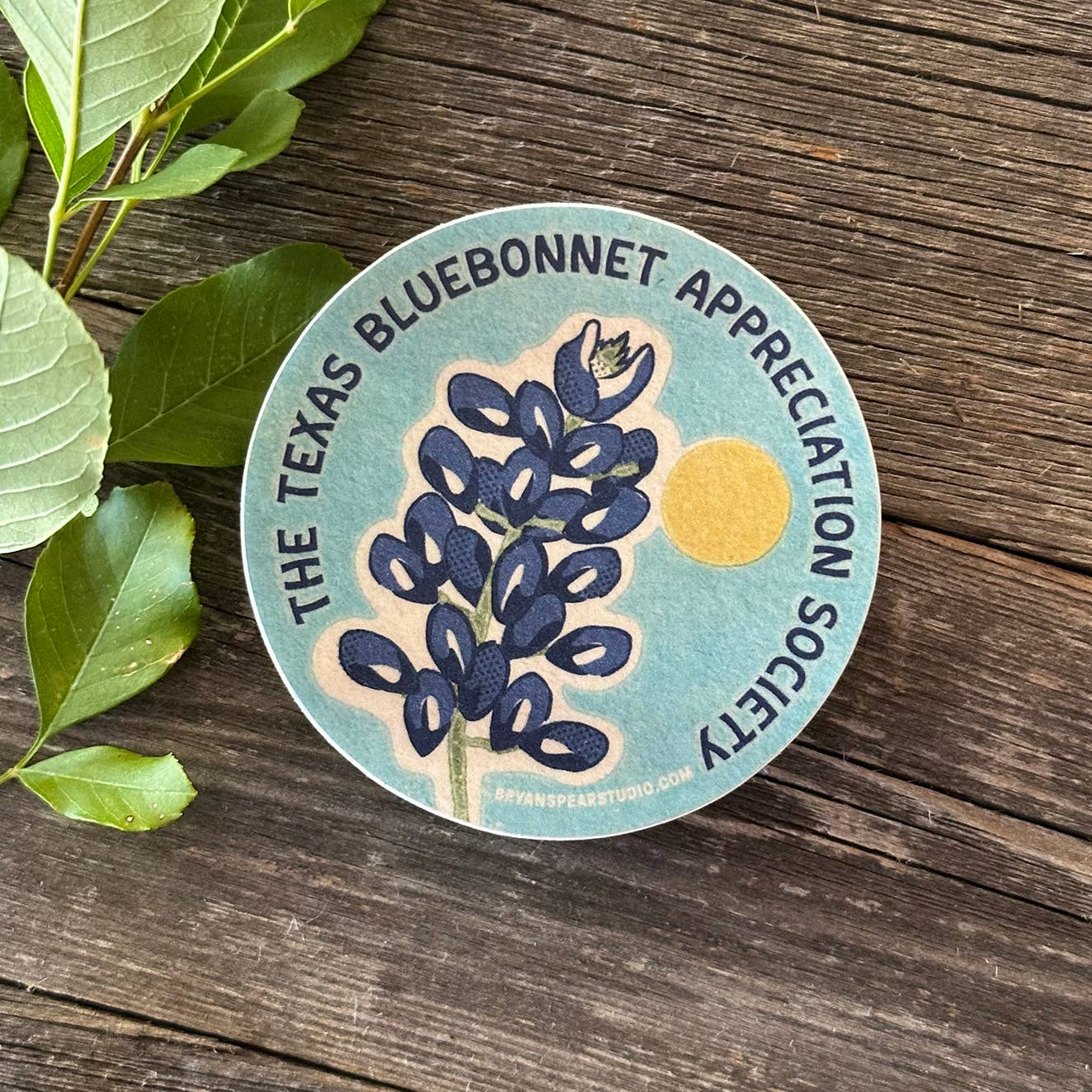 Bryan Spear Studio - Wholesale Sticker - Bluebonnet Appreciation Society Sticker1