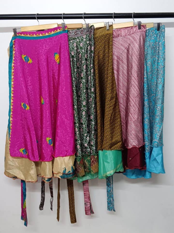 Wevez - Wholesale Skirt - Women's - Women Plus Size Magic Wrap Skirt Wholesale Mix lot BeachWear3