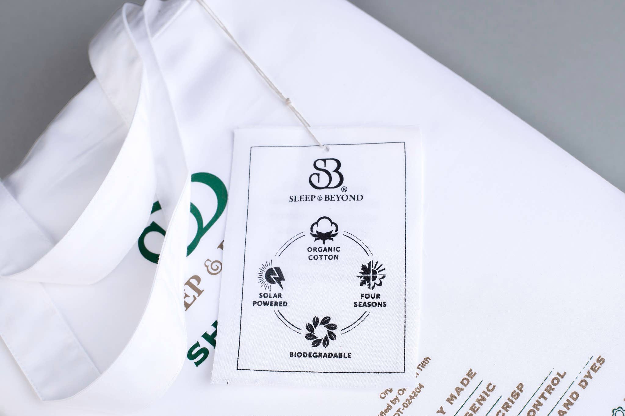 Sleep & Beyond – wholesale Sheet set – 100% Organic Cotton 300TC Percale Sheet Set5