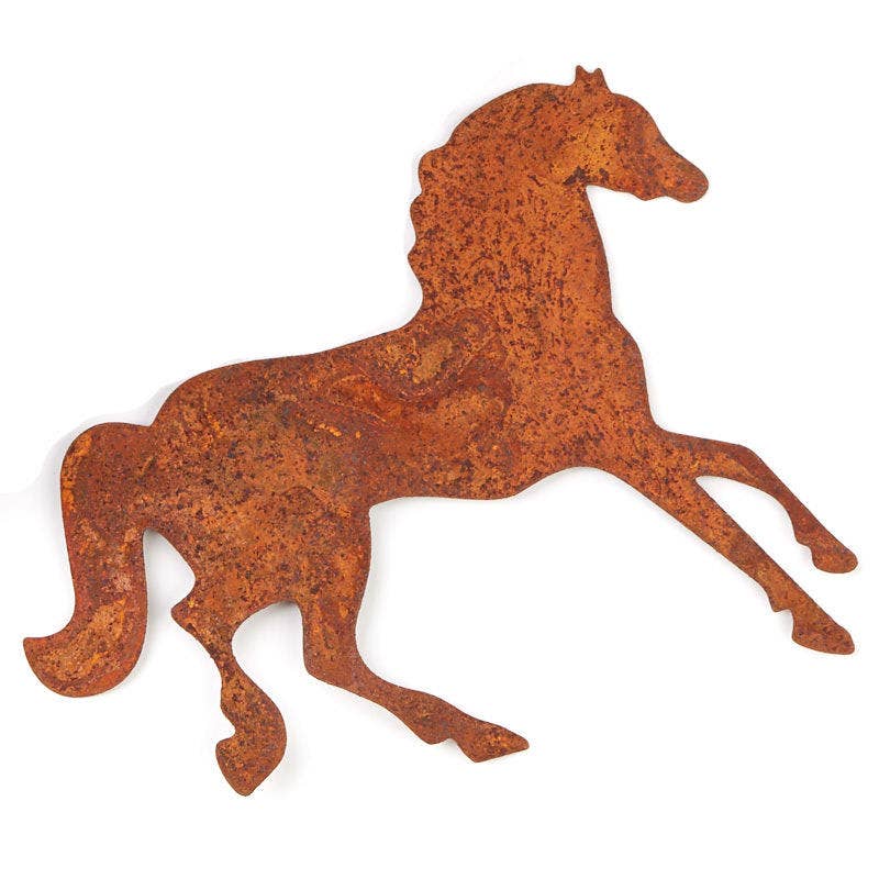 Factory Direct Craft - Wholesale Cutouts -  Rusted Tin Horse Cutouts (Pack of 2 Rusty Metal Shapes)3