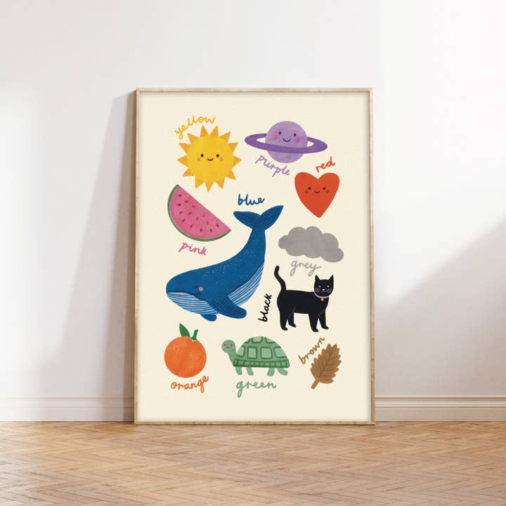Lauren Sissons Studio - Vendita all'ingrosso Stampa artistica - Bambini e neonati - Stampa didattica a colori, decorazione da parete per bambini
