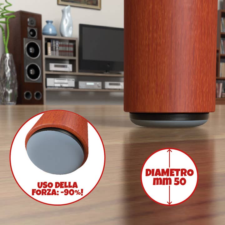 Movigliss Teflon 50 mm BL 2 stuks voor wholesale door Idea Casa