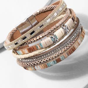 Purchase Wholesale leather bracelet. Free Returns & Net 60 Terms on Faire