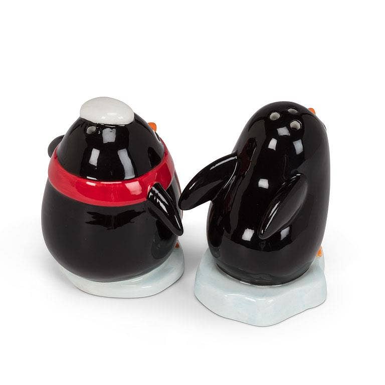 Abbott - Wholesale Salt & Pepper Shaker Set - Playful Penguins Salt & Pepper-2.5"H2