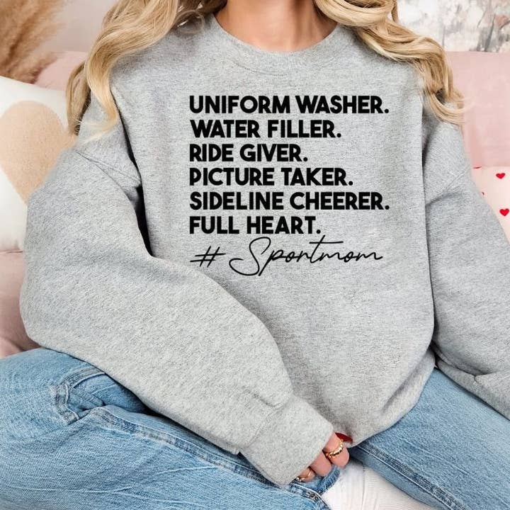Sports Mom Unisex Sweatshirt for wholesale by 222 PARKSIDE