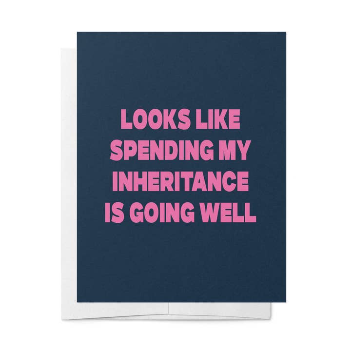 Inheritance - Greeting Card Mother's Day Purple for wholesale by BAD ON PAPER