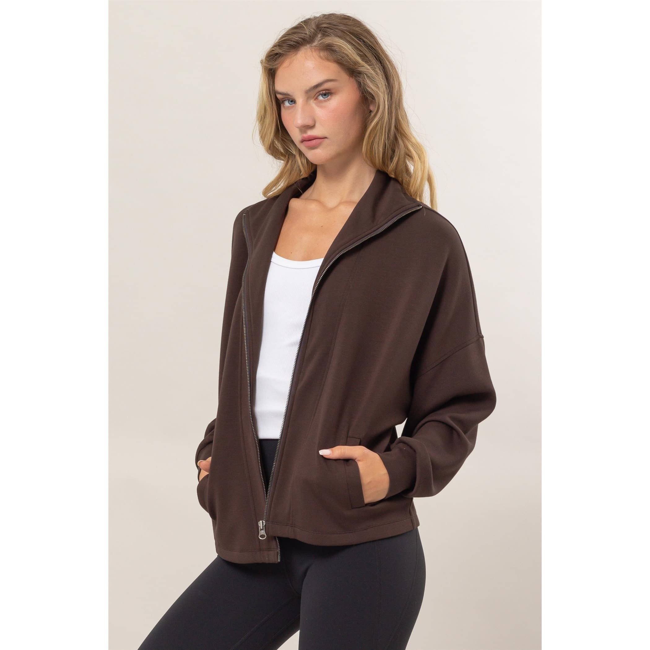 Double Zero - Wholesale Jacket - Women's - High Neck Zip-Up Jacket19
