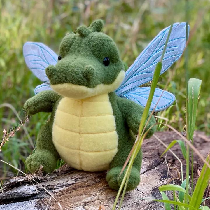 Creaturekin Aligator Fly Fantasy Plush 11" for wholesale by Puppet Pals