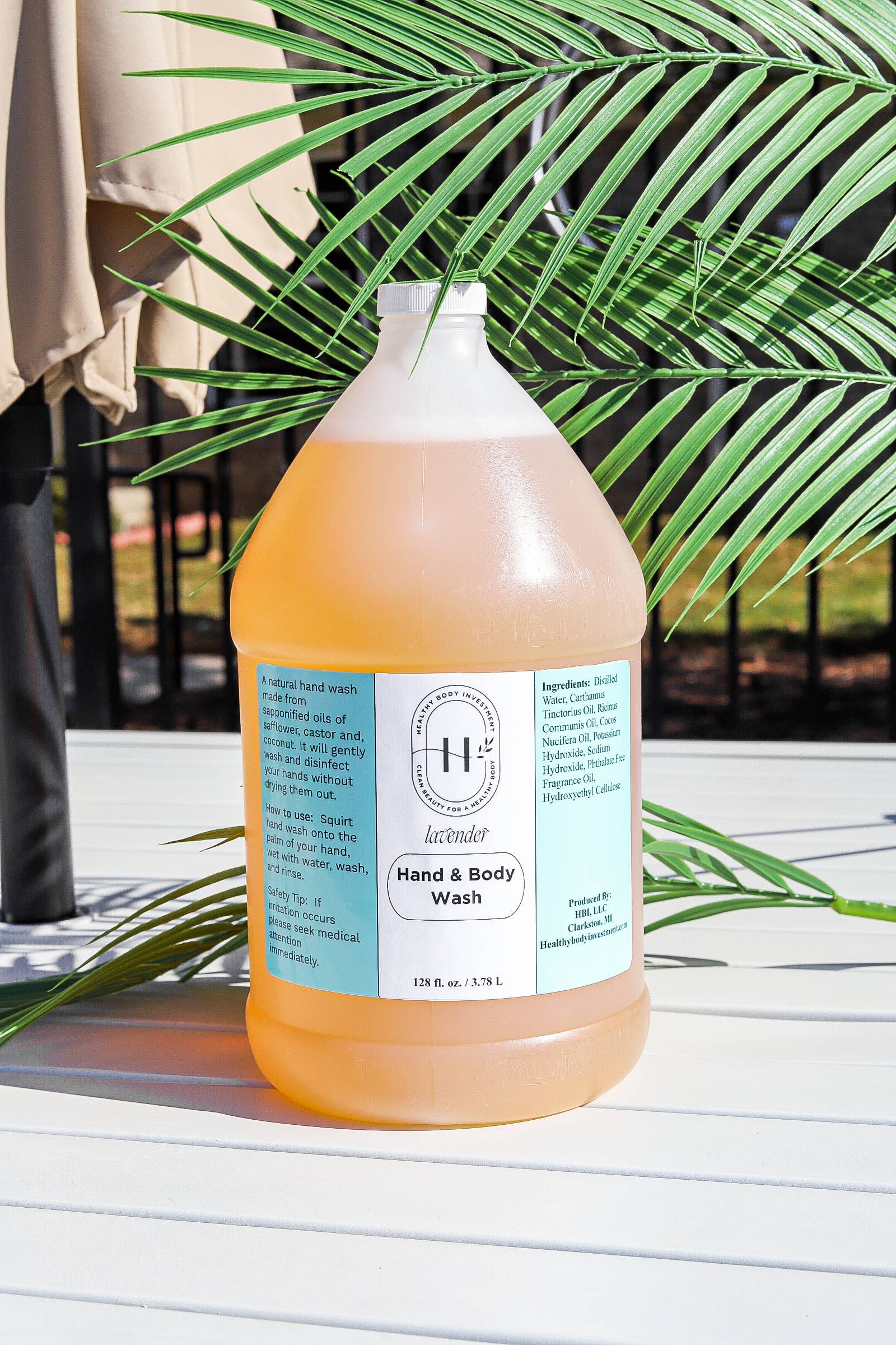 Healthy Body Investment, LLC - Wholesale Hand Soap/Wash - HBI Hand & Body Soap 128 fl. oz., One Gallon