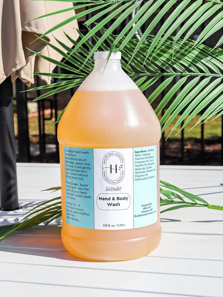 HBI Hand & Body Soap 128 fl. oz., One Gallon for wholesale by Healthy Body Investment, LLC