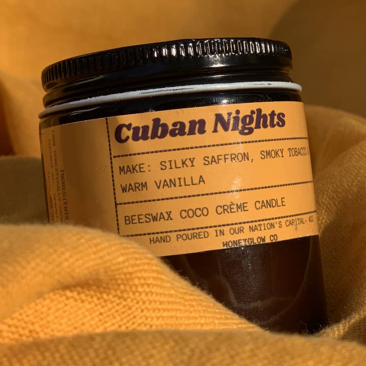 Cubanske nætter | Eksotisk og sexet - 4 oz bivokslys for engroshandel hos HoneyGlow