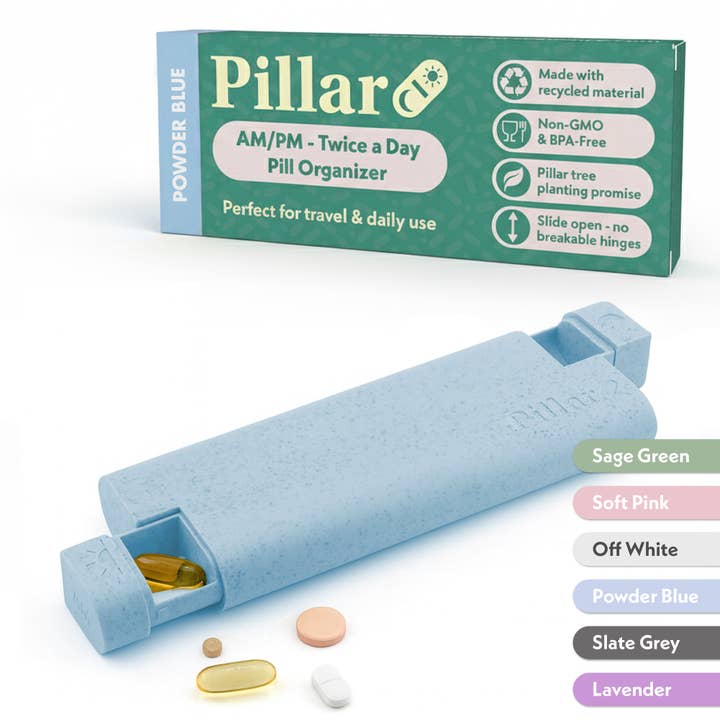 Sequence - Wholesale Pill Organizer - Pillar AM/PM - Twice a Day - 7-Day Pill Organiser3
