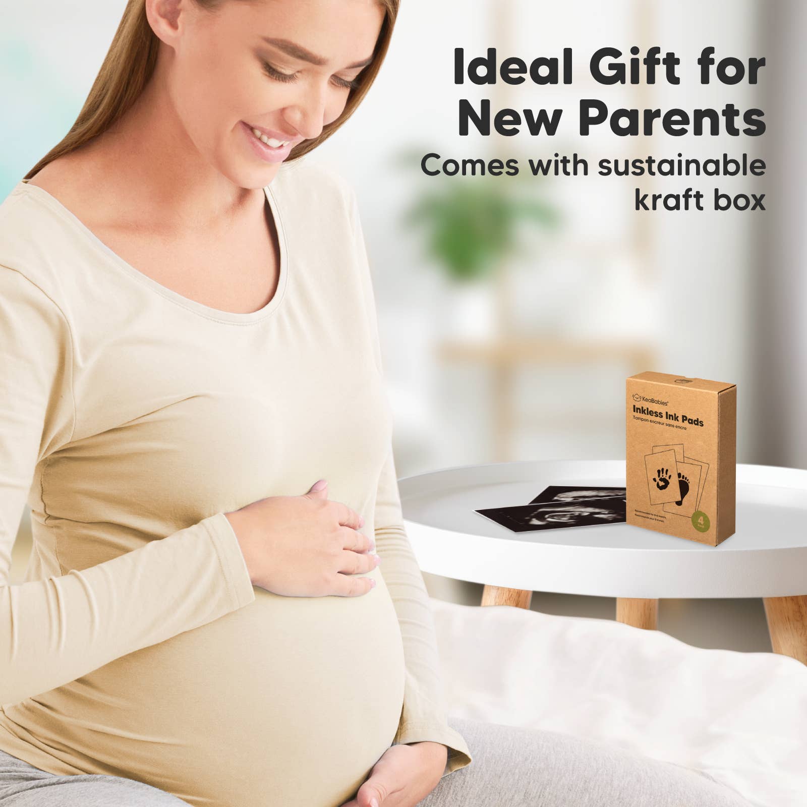 Preto azeviche Kit 4 Almofadas de Tinta Sem Tinta, para Pegadas de Bebê e Patinhas de Cachorro para venda a revendedores na Faire9