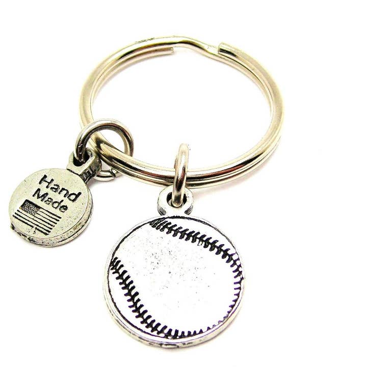 Baseball Softball Key Chain for wholesale by Chubby Chico Charms