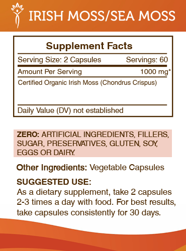 Secrets Of The Tribe - Vendita all'ingrosso Vitamine/integratori orali - Capsule Irish Moss/Sea Moss3