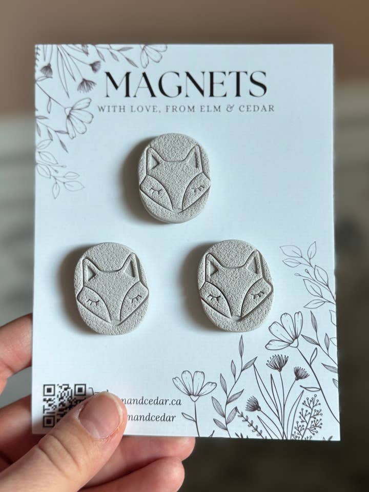 Ensemble d'aimants Renards pour la vente par Elm & Cedar