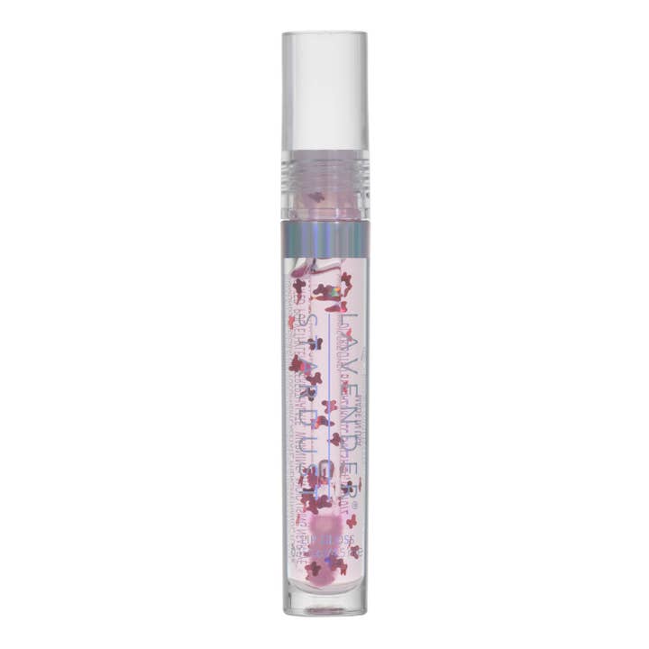 Lavender Stardust - Wholesale Lip Gloss - SPARKLE COSMIC LIP GLOSS :BUBBLE BUTTERFLY