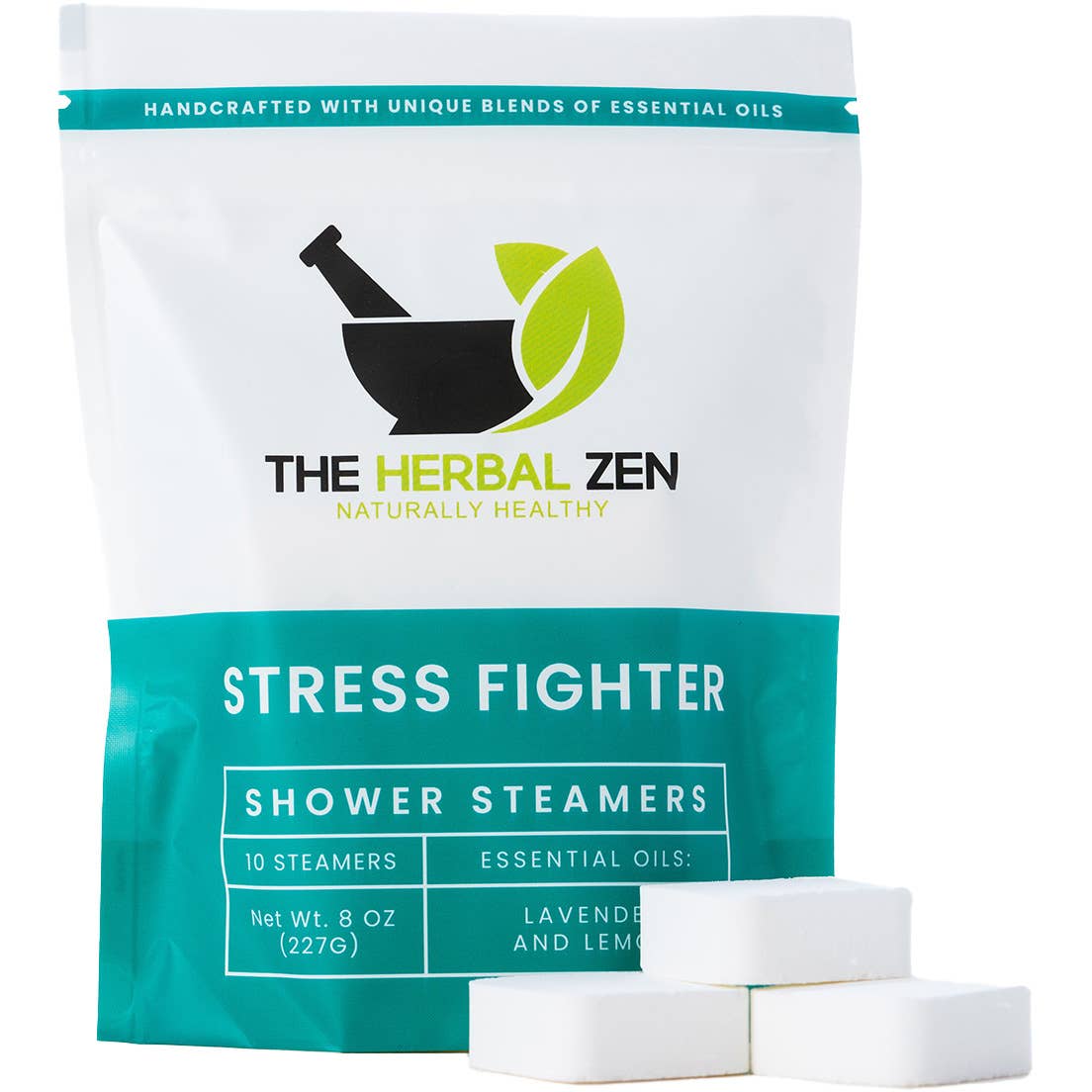 The Herbal Zen - Wholesale Shower Steamer/Bomb - Stress Fighter Shower Steamers – Calming Self-Care Essential7