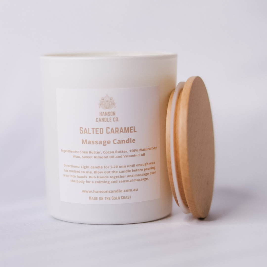 Hanson Candle Co. - Wholesale Jar/Filled Candle - Sensual Massage Candle - White3