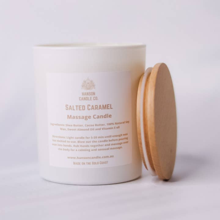 Hanson Candle Co. - Wholesale Jar/Filled Candle - Sensual Massage Candle - White3