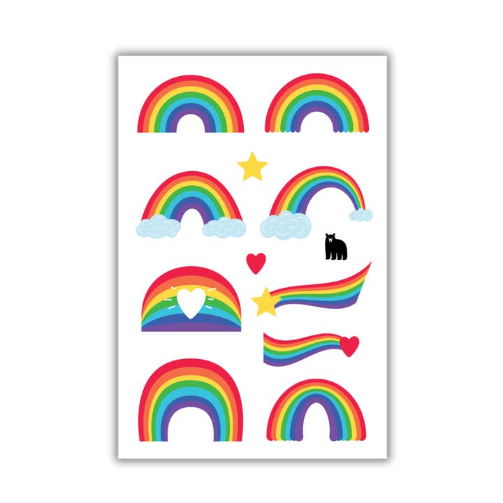 Four Bears Sticker Club - Wholesale Sticker - Traditional Rainbows0