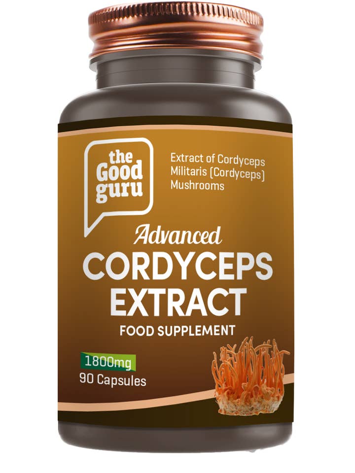 Vegan Cordyceps Mushroom Extract (Cordyceps Militaris) 90 Ca for wholesale by The Good Guru