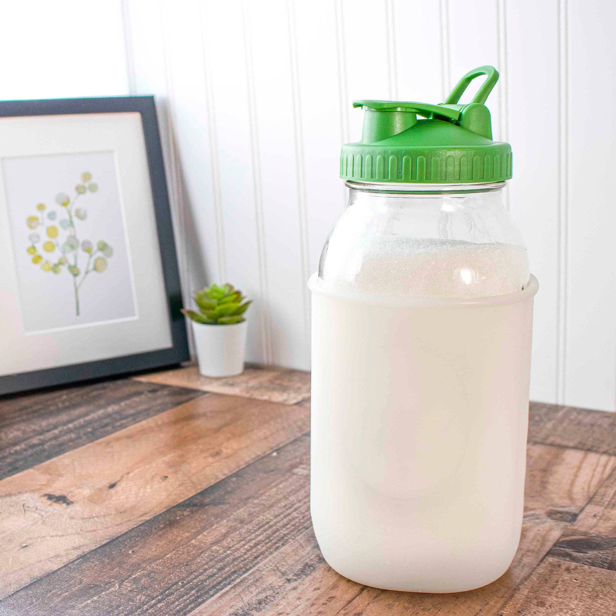 Mason Jar Lifestyle - Vente Housses de boisson - Manchon en silicone pour pots Mason d'un demi-gallon de 64 oz18