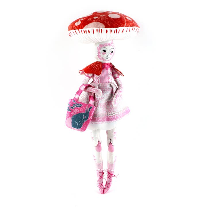 Miss Ella - Vendita all'ingrosso Kit per lavoretti fai da te - Kit Dolly fai da te - Patience the Mushroom Girl + 20 carte Zen 1