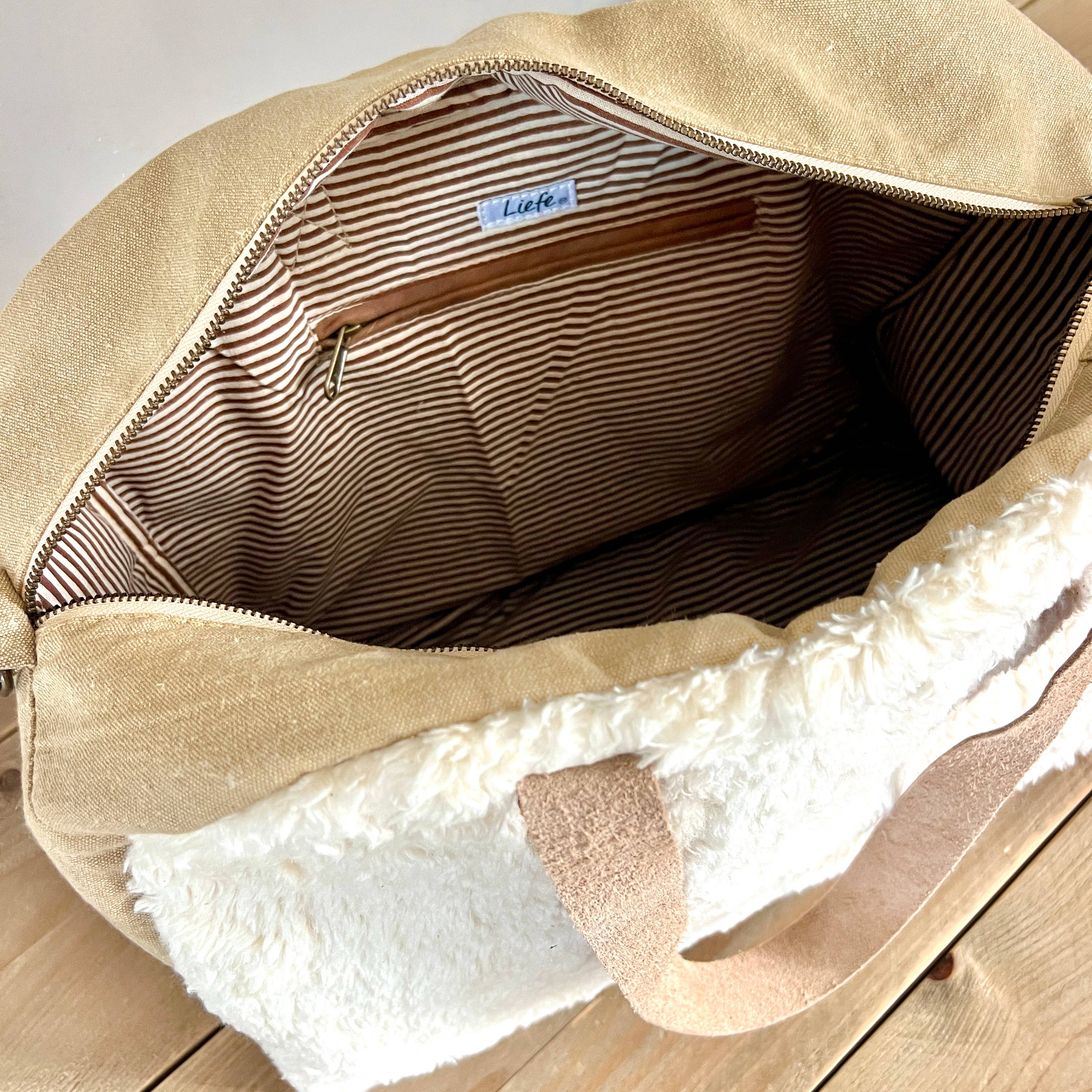 Liefe NL - Wholesale Tote Bag - Women's - Teddy Bowling Bag (cotton teddy) NEW Batch7