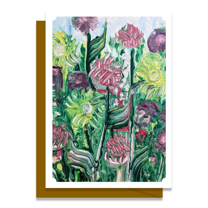 Original Art Blank Greeting Card - Awaiting Spring 04 for wholesale by Cherry Hill Studio