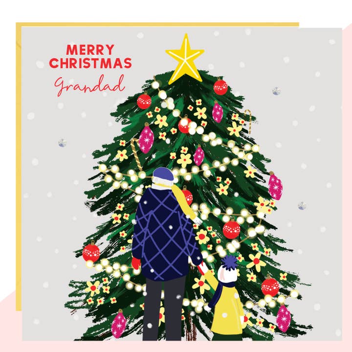 Frohe Weihnachten Grandad Weihnachtskarte für den Großhandel von Lottie Simpson