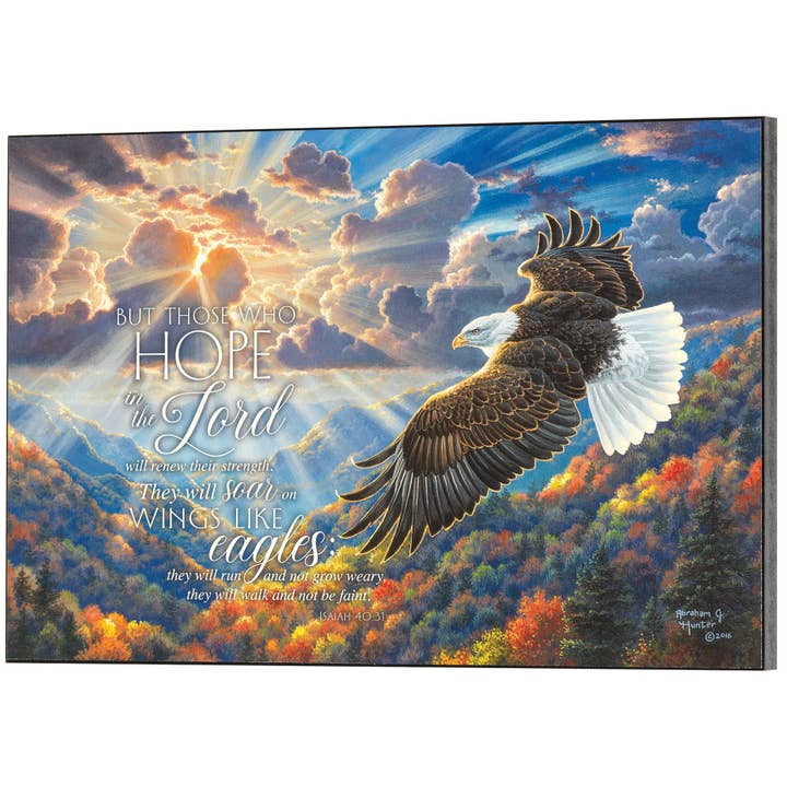 PLAQUE MURALE FREEDOM ISAIAH 40:31 pour la vente par Magnolia