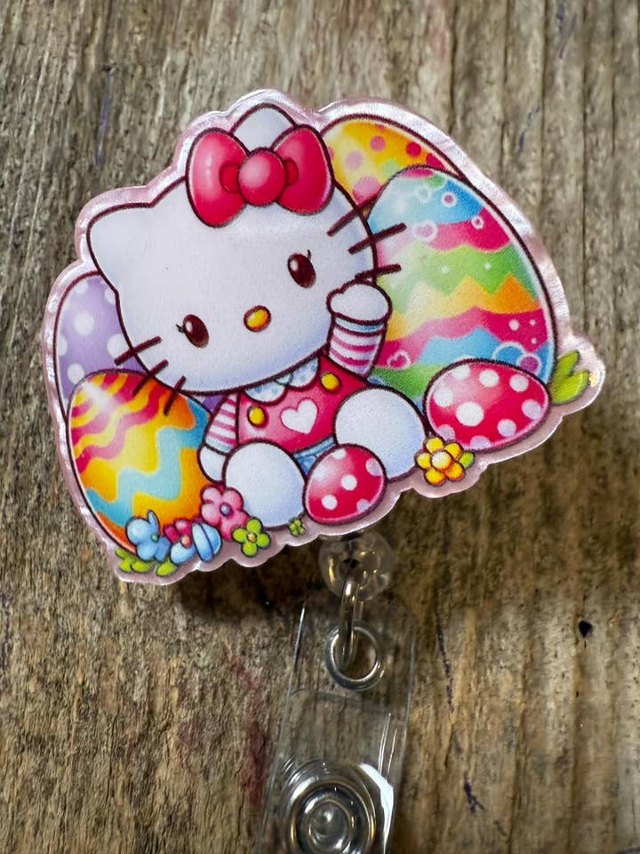 Badge Reel Easter HK for wholesale by The Wild Poppy