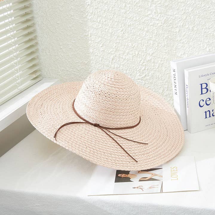 Suzie Q USA - Wholesale Straw Hat - Women's - Solid Color Floppy Straw Hat