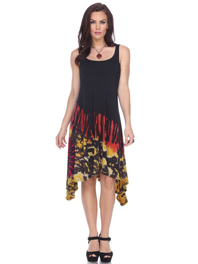 Tie Dye Tunic Dress RW01 for wholesale by Rising International Inc