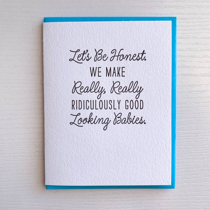 Karte für Ehemann oder Ehefrau Letterpress für den Großhandel von DeLuce Design