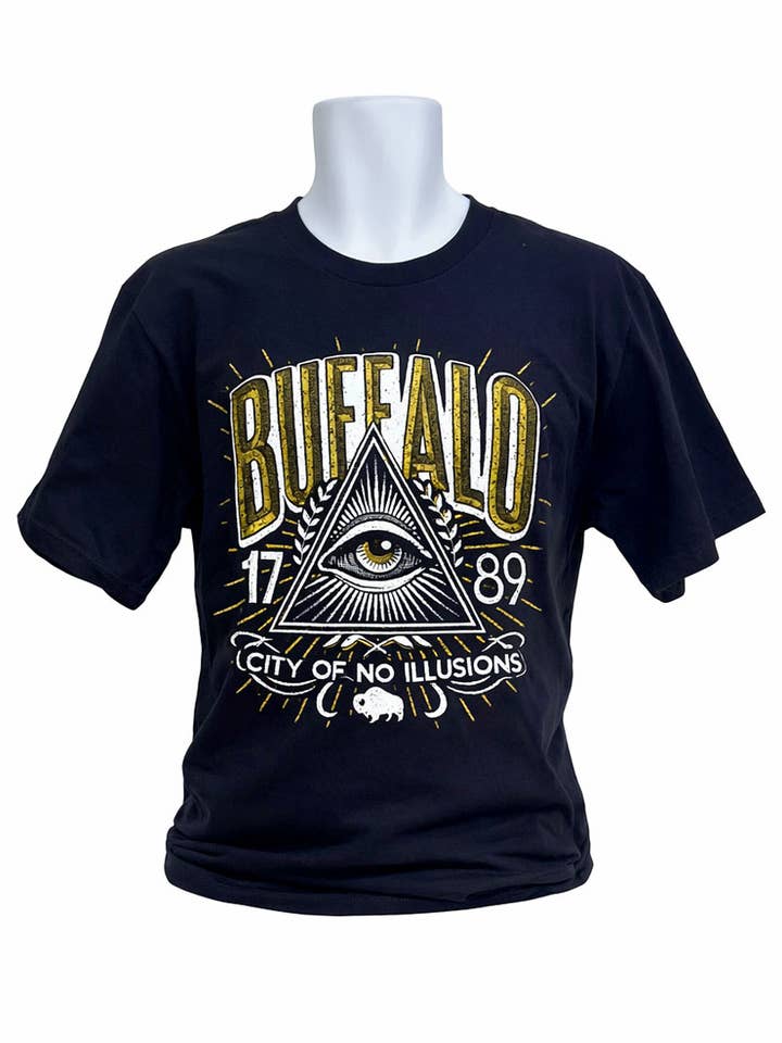 Buffalo City of No Illusions unisex t-shirt for wholesale by My Buffalo Shirt