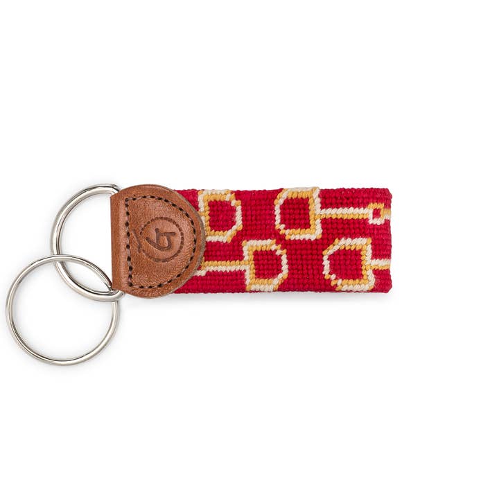Horse Bits Needlepoint Keychain for wholesale by Good Threads